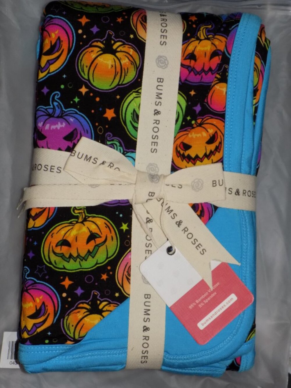 BUMS & ROSES GLOW HARD OR GLOW HOME BUM BUM BLANKET 50" X 50" NEW